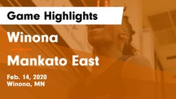 Winona  vs Mankato East  Game Highlights - Feb. 14, 2020