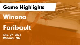 Winona  vs Faribault  Game Highlights - Jan. 22, 2021