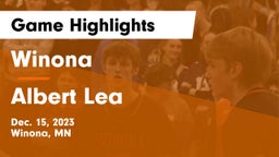 Winona  vs Albert Lea  Game Highlights - Dec. 15, 2023
