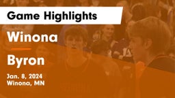 Winona  vs Byron  Game Highlights - Jan. 8, 2024