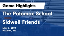 The Potomac School vs Sidwell Friends  Game Highlights - May 3, 2022
