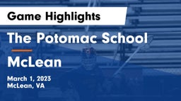 The Potomac School vs McLean  Game Highlights - March 1, 2023