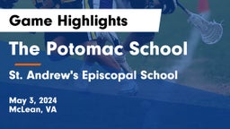 The Potomac School vs St. Andrew's Episcopal School Game Highlights - May 3, 2024