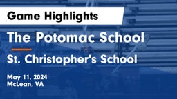 The Potomac School vs St. Christopher's School Game Highlights - May 11, 2024