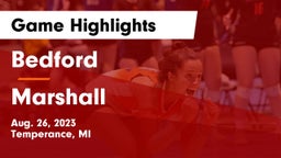 Bedford  vs Marshall  Game Highlights - Aug. 26, 2023