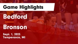 Bedford  vs Bronson  Game Highlights - Sept. 1, 2023