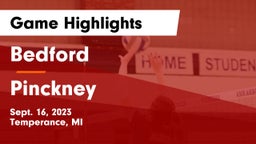 Bedford  vs Pinckney  Game Highlights - Sept. 16, 2023