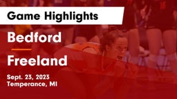 Bedford  vs Freeland  Game Highlights - Sept. 23, 2023