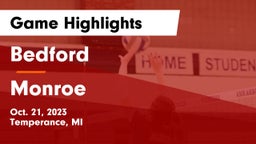Bedford  vs Monroe Game Highlights - Oct. 21, 2023