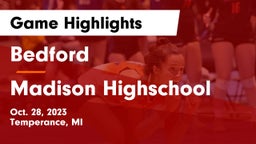 Bedford  vs Madison Highschool Game Highlights - Oct. 28, 2023