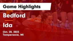 Bedford  vs Ida  Game Highlights - Oct. 28, 2023