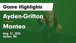 Ayden-Grifton  vs Manteo  Game Highlights - Aug. 21, 2023