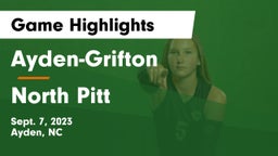 Ayden-Grifton  vs North Pitt  Game Highlights - Sept. 7, 2023