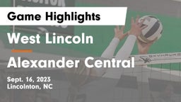 West Lincoln  vs Alexander Central Game Highlights - Sept. 16, 2023