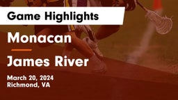 Monacan  vs James River  Game Highlights - March 20, 2024