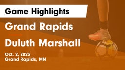Grand Rapids  vs Duluth Marshall Game Highlights - Oct. 2, 2023