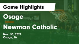 Osage  vs Newman Catholic  Game Highlights - Nov. 30, 2021