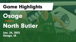 Osage  vs North Butler  Game Highlights - Jan. 24, 2023