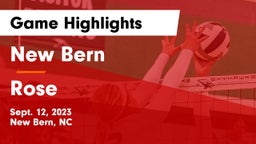 New Bern  vs Rose  Game Highlights - Sept. 12, 2023