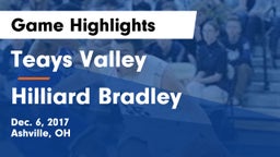 Teays Valley  vs Hilliard Bradley  Game Highlights - Dec. 6, 2017
