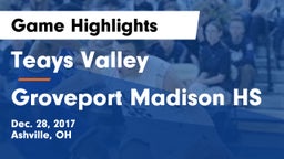 Teays Valley  vs Groveport Madison HS Game Highlights - Dec. 28, 2017