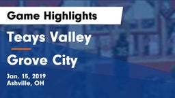 Teays Valley  vs Grove City  Game Highlights - Jan. 15, 2019