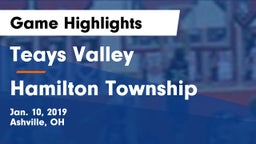Teays Valley  vs Hamilton Township  Game Highlights - Jan. 10, 2019