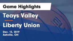 Teays Valley  vs Liberty Union  Game Highlights - Dec. 13, 2019