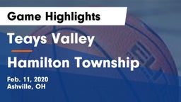 Teays Valley  vs Hamilton Township  Game Highlights - Feb. 11, 2020