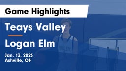 Teays Valley  vs Logan Elm  Game Highlights - Jan. 13, 2023