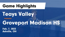 Teays Valley  vs Groveport Madison HS Game Highlights - Feb. 7, 2023