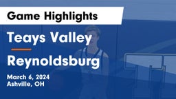 Teays Valley  vs Reynoldsburg  Game Highlights - March 6, 2024