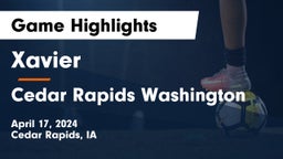 Xavier  vs Cedar Rapids Washington  Game Highlights - April 17, 2024