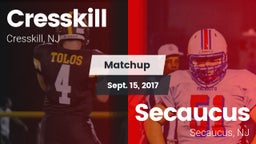 Matchup: Cresskill High Schoo vs. Secaucus  2017