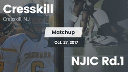 Matchup: Cresskill High Schoo vs. NJIC Rd.1 2017