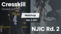 Matchup: Cresskill High Schoo vs. NJIC Rd. 2 2017