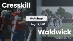 Matchup: Cresskill High Schoo vs. Waldwick  2018