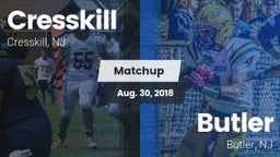 Matchup: Cresskill High Schoo vs. Butler  2018