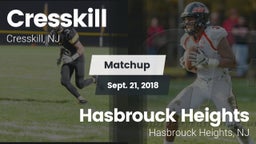 Matchup: Cresskill High Schoo vs. Hasbrouck Heights  2018