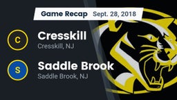 Recap: Cresskill  vs. Saddle Brook  2018