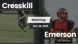 Matchup: Cresskill High Schoo vs. Emerson  2018