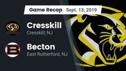 Recap: Cresskill  vs. Becton  2019