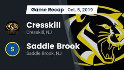 Recap: Cresskill  vs. Saddle Brook  2019
