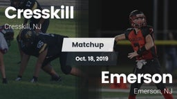 Matchup: Cresskill High Schoo vs. Emerson  2019