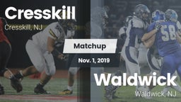 Matchup: Cresskill High Schoo vs. Waldwick  2019