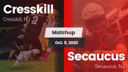 Matchup: Cresskill High Schoo vs. Secaucus  2020