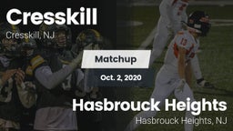 Matchup: Cresskill High Schoo vs. Hasbrouck Heights  2020