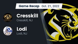 Recap: Cresskill  vs. Lodi  2022