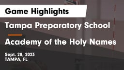 Tampa Preparatory School vs Academy of the Holy Names Game Highlights - Sept. 28, 2023