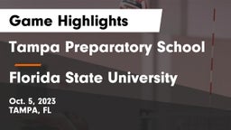 Tampa Preparatory School vs Florida State University Game Highlights - Oct. 5, 2023